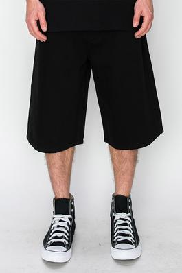 DS2099 - B / Baggy Fit Denim Shorts