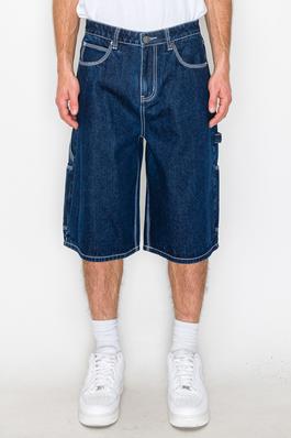 DS2101 - B / Baggy Fit Carpenter Denim Shorts