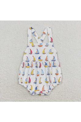sailboat baby romper