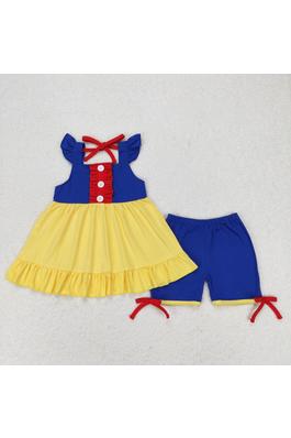 princess snow girl outfit summer set