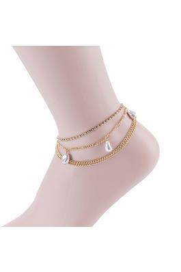 PEARL PENDANT ANKLET 