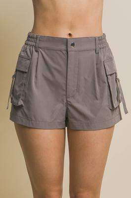 Cargo Shorts with Adjustable Side Pockets