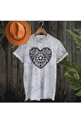 WESTERN HEART COLORBLAST GRAPHIC T SHIRT