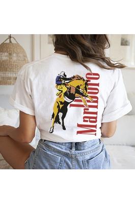 MARLBORO FRONT AND BACK GRAPHIC T SHIRT
