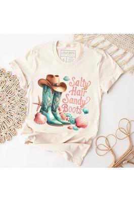 SALTY HAIR SANDY BOOTS GRAPHIC T SHIRTS