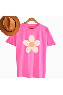 DAISY DISTRESSED GRAPHIC T SHIRT
