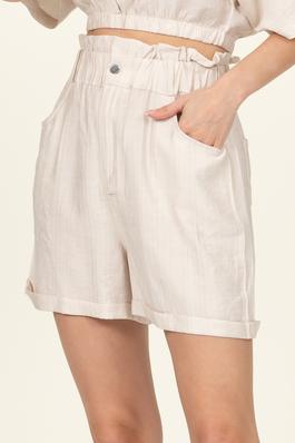 Summer Chic Paper Bag Waist Shorts