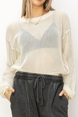 Distressed Knit Sweater for Casual Weekends