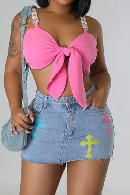 Trendy Denim Mini Skirt for Effortless Style