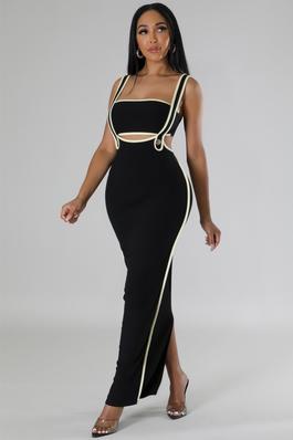 Elegant Two-Piece Tube Top and Skirt Set