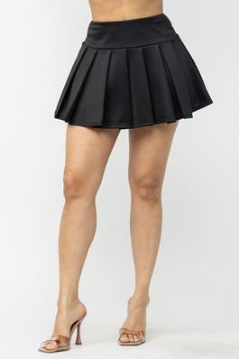 Twirl Into The Season Pleated Mini Skirt