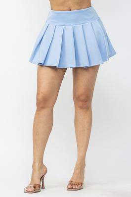 Twirl Into The Season Pleated Mini Skirt