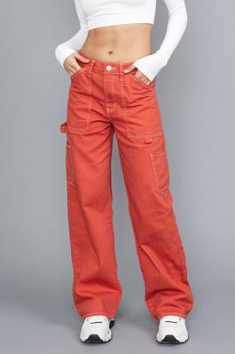 Slouchy Low Rise Baggy Cargo Pants