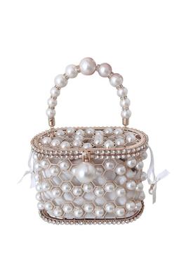 Diamonds Pearl Basket Evening Clutch Bags