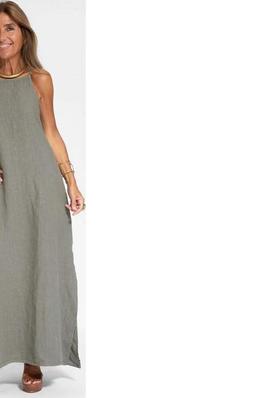 CASUAL SLEEVELESS LOOSE SOLID DRESS WOMEN