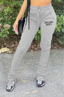 RUCHED STACKED SWEATPANTS