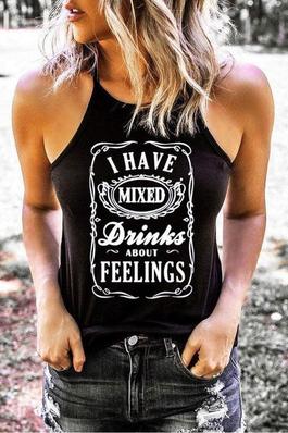 I HAVE MIXED DRINKS ABOUT FEELINGS CAMISOLE