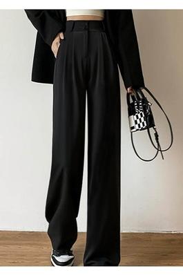 High Waisted Wide Leg Cropped Trousers