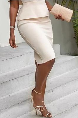 Bodycon Solid Color Skirts Bottoms