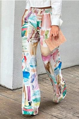 Loose Printed Pants Trousers