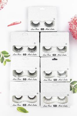 6D NATURAL LOOK LUXE FAUX MINK SOFT FALSE EYELASHES
