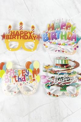 BIRTHDAY PARTY PAPER GLASSES PHOTO PROPS