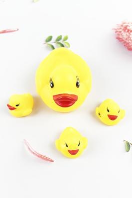 4 PCS SET BABY RUBBER DUCKIE SHOWER TOY
