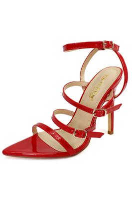 WOMENS STRAPPY POINTY TOE HIGH HEELED SANDALS