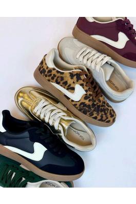 WOMENS COLORBLOCK LACE UP FASHION SNEAKERS