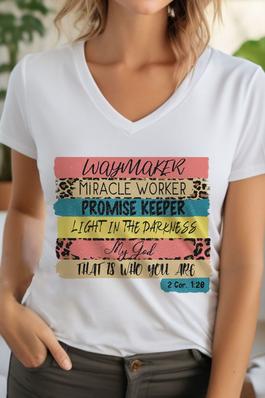 Waymaker Miracle Worker Unisex V NeckTShirt