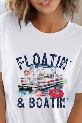 Floatin & Boatin UNISEX Round Neck TShirt