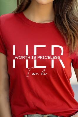 Her Worth is Priceless UNISEX RoundNeck TShirt