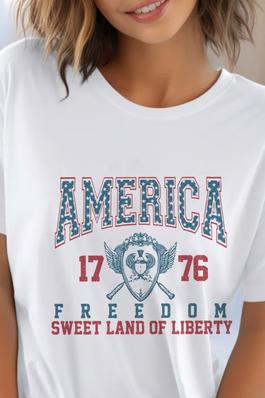 America Freedom Sweet UNISEX Round Neck TShirt