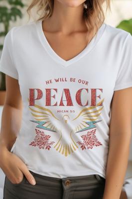 He Will Be Our Peace Unisex V NeckTShirt