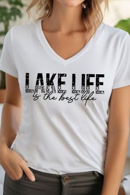 Lake Life is The Best Life Unisex V Neck TShirt
