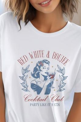Red White And Boujee UNISEX Round Neck TShirt