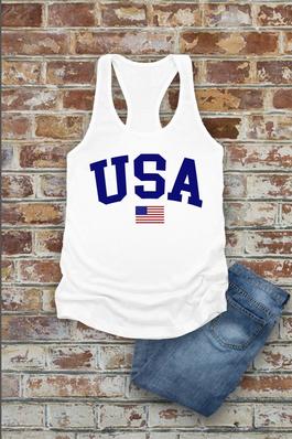 Women Fit  Fitted Racerback Tank Top 