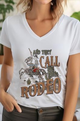 And They Call The Thing Rodeo Unisex V Neck TShirt
