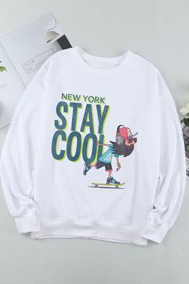 STAY COOL graphic sweatshirts