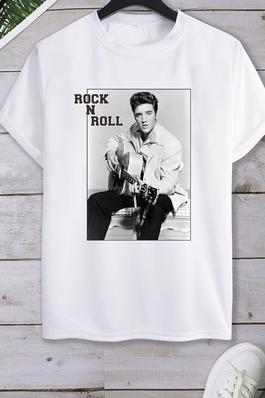 ROCK N ROLL graphic  tee