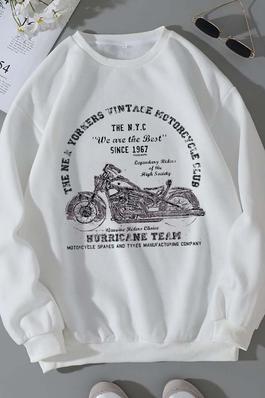 VINTAGE MOTORCYCLE graphic sweatshirts