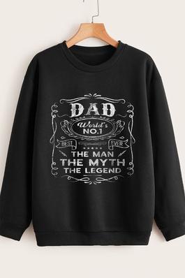WORLD'S NO 1 DAD graphic sweatshirts