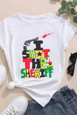 SHOT THE SHERIFF graphic  tee
