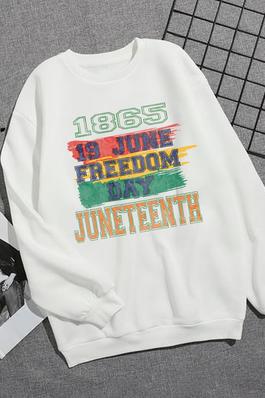 JUNETEENTH graphic sweatshirts