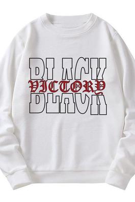 BLACK VICTORY graphic sweatshirts