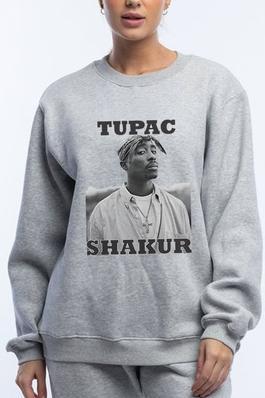 TUPAC graphic sweatshirts