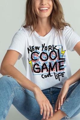 NEW YORK COOL GAME graphic  tee
