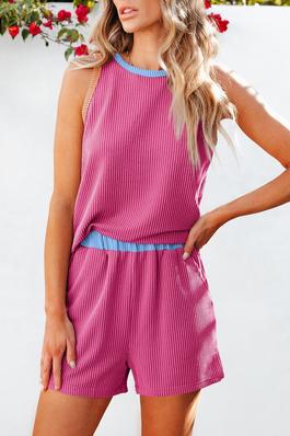 Corded Top and Shorts Set