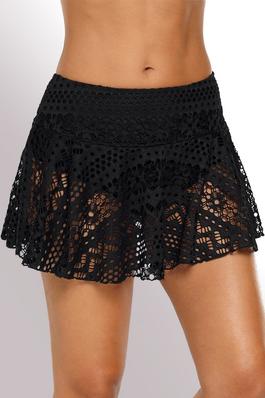 Crochet Lace Skirted Bikini Bottom