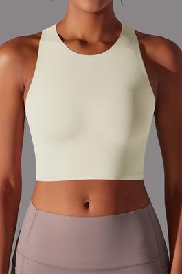 Cut-out beautiful back running skinny sports bra